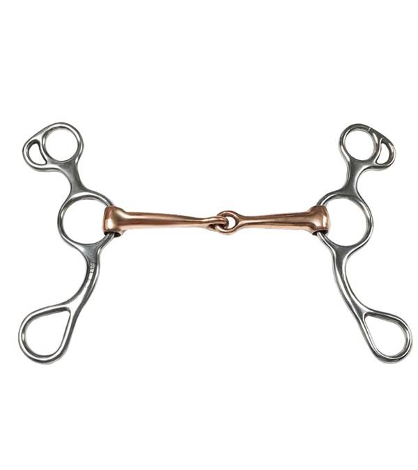Jacks Training Snaffle Bit - Jointed Copper Mouth