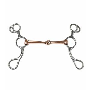 Jacks Training Snaffle Bit - Jointed Copper Mouth
