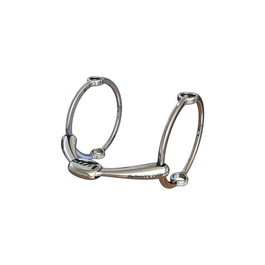 WTP (Winning Tongue Plate) Polo Gag Bit with Normal Plate & 100mm Rings