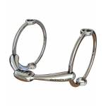 WTP (Winning Tongue Plate) Polo Gag Bit with Normal Plate & 100mm Rings - Stainless Steel - 5-1/2