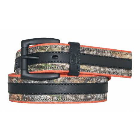 Mossy Oak Heavy Canvas & Leather Belt