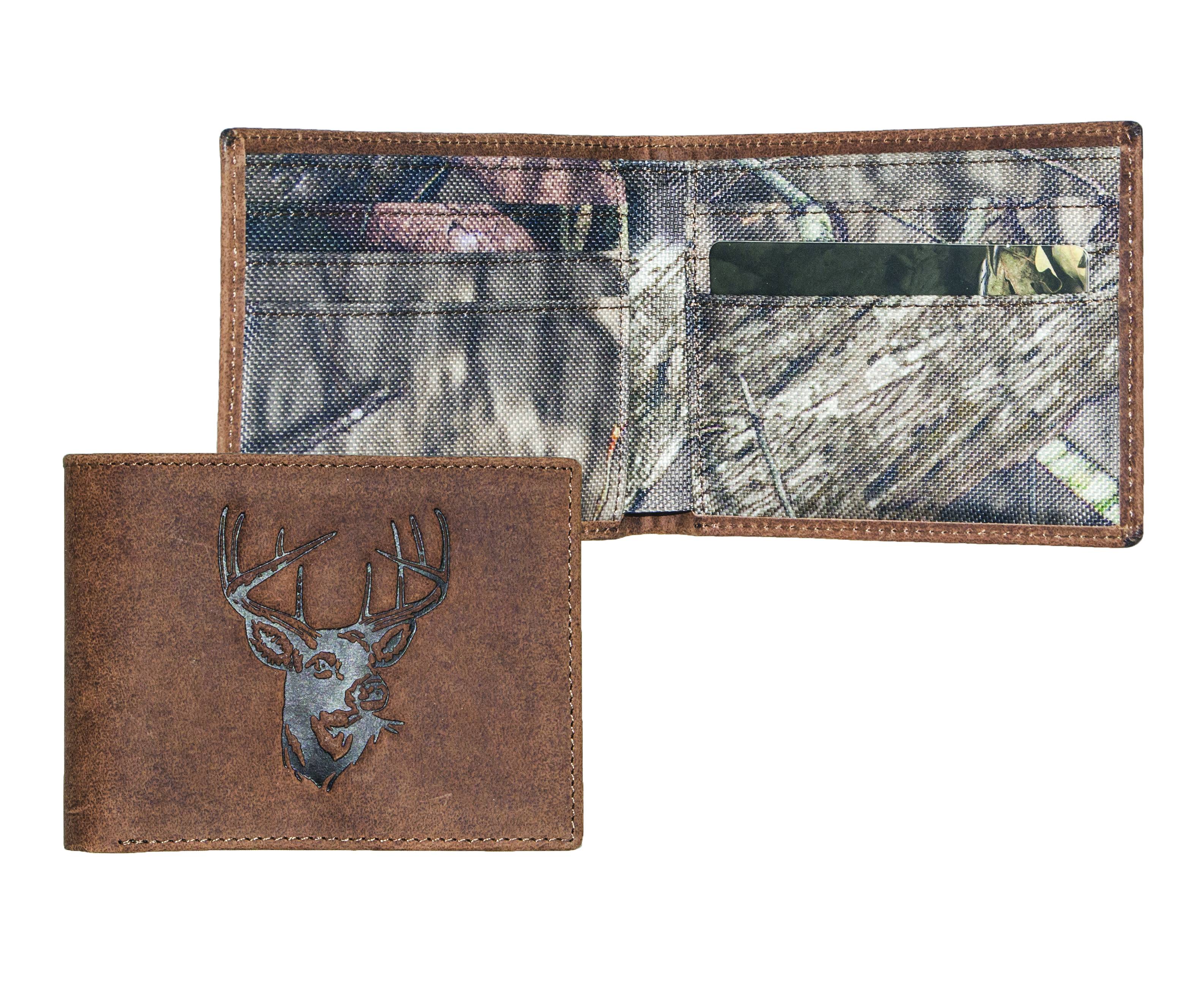Mossy Oak Deer Embossed Billfold Wallet