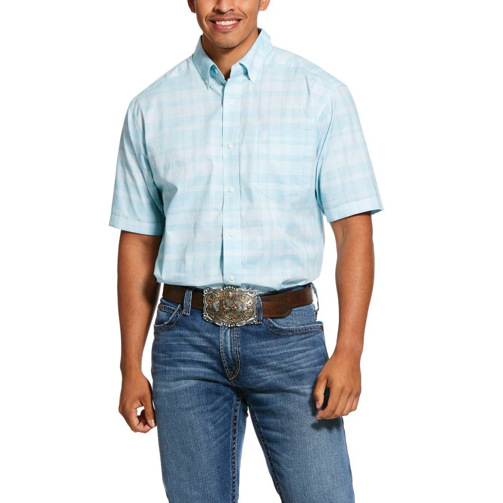 Ariat Mens Pro Series Neptune Stretch Classic Fit Short Sleeve Shirt