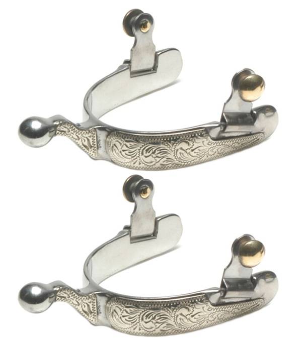 Jacks Show Spurs with Engraved German Silver Trim #11095