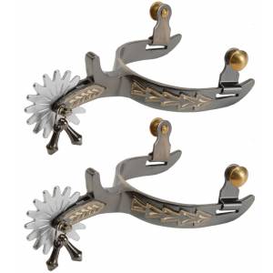Jacks Roping Spurs with Engraved Brass Trim #11107