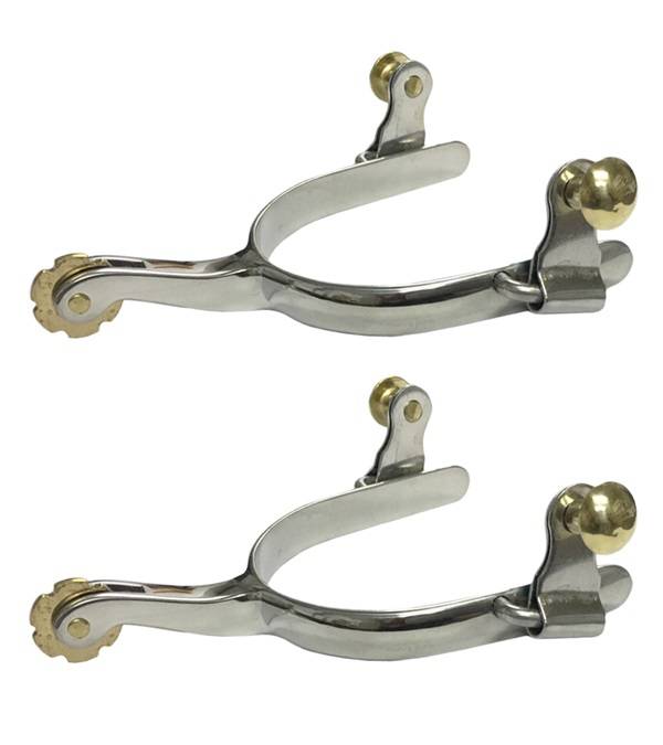Jacks Roper Spurs with 3/8" Smooth Band - Sold in Pairs