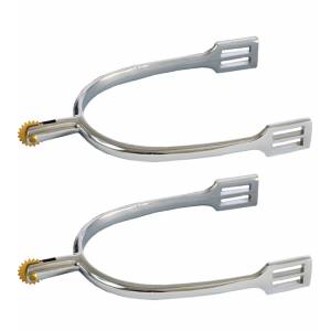 Jacks Dressage Spurs with Brass Rowel - Sold in Pairs