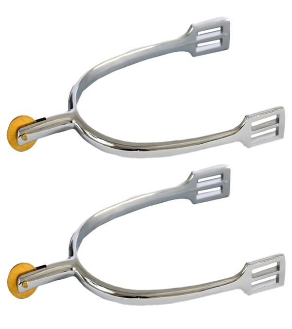 Jacks Dressage Spurs with Brass Disc Rowel - Sold in Pairs