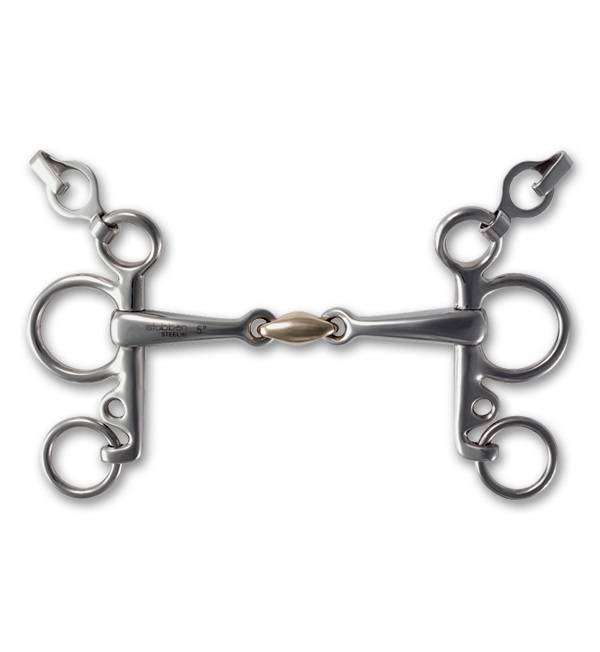 Stubben Steeltec Double Jointed Pelham Bit