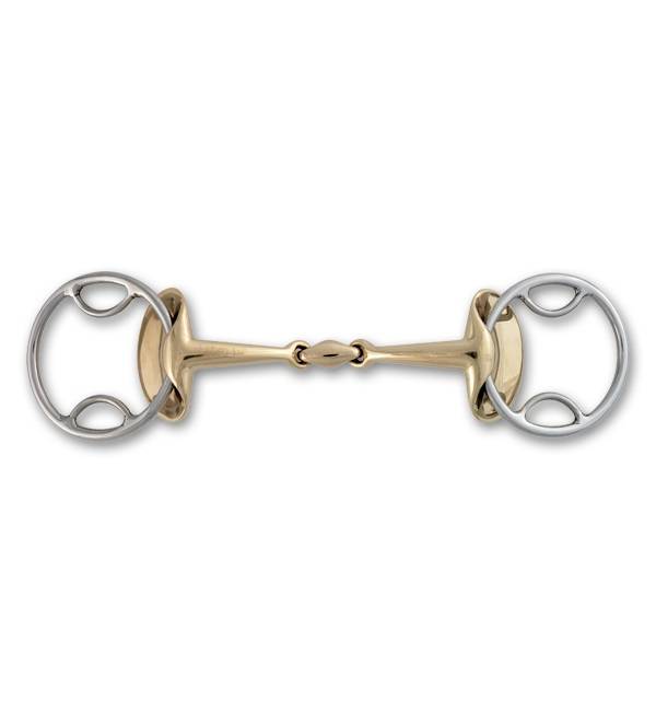 Stubben Steeltec Golden Wings Double Joint 4 in 1 Gag Bit