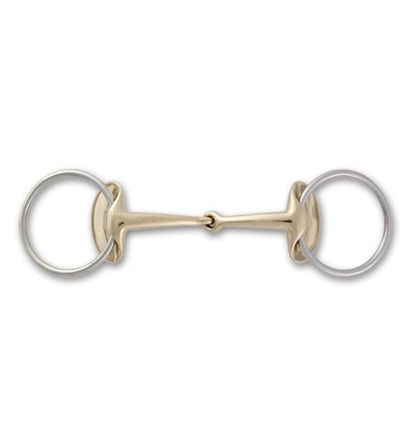 Stubben Steeltec Golden Wings Single Joint Snaffle Bit