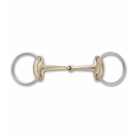 Stubben Steeltec Golden Wings Single Joint Snaffle Bit