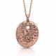 Montana Silversmiths Hammered Rose Gold Disc Necklace