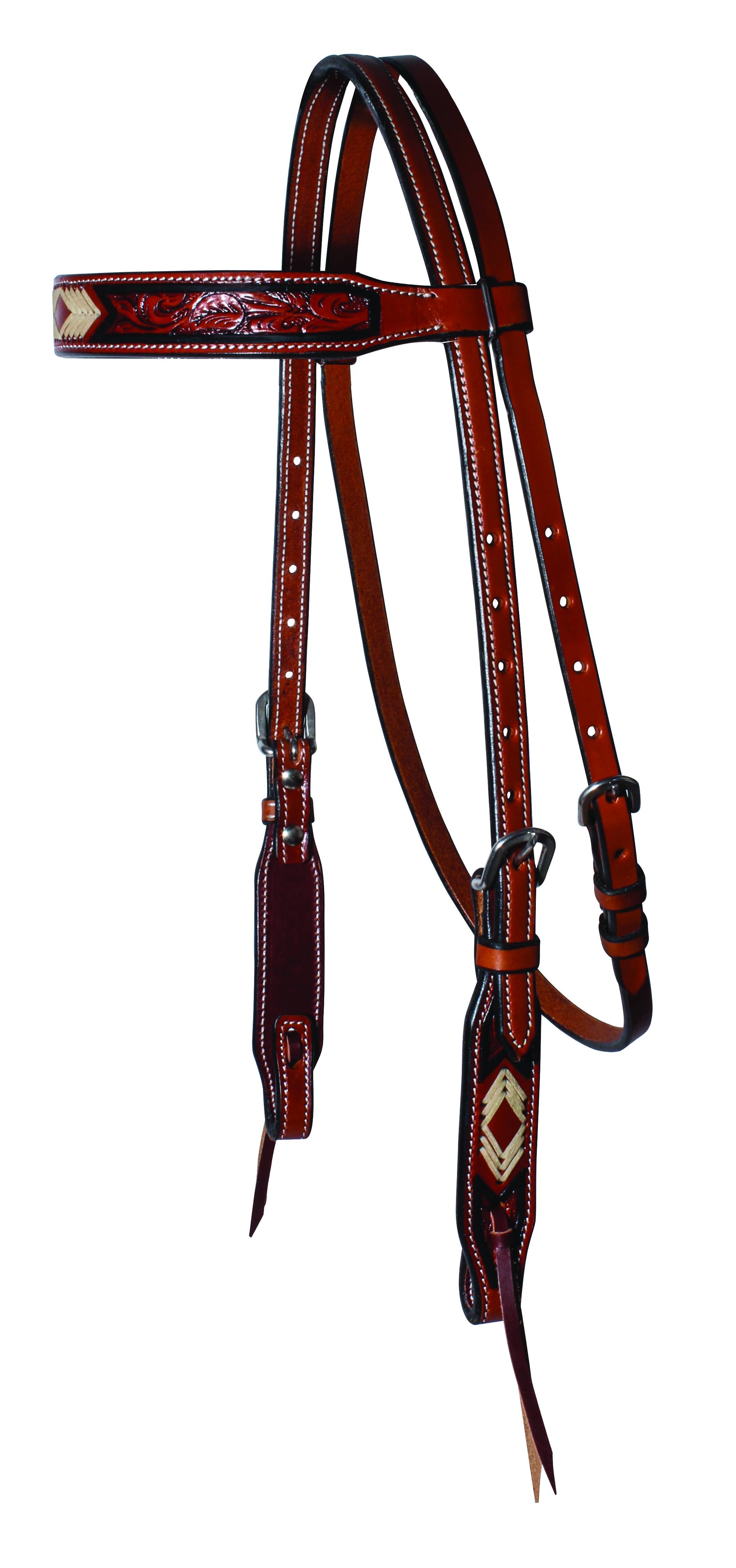 3P4012 Professionals Choice Arrowhead Collection Browband sku 3P4012