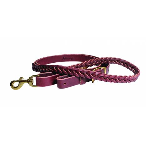 Professionals Choice 5-Plait Latigo Roping Reins