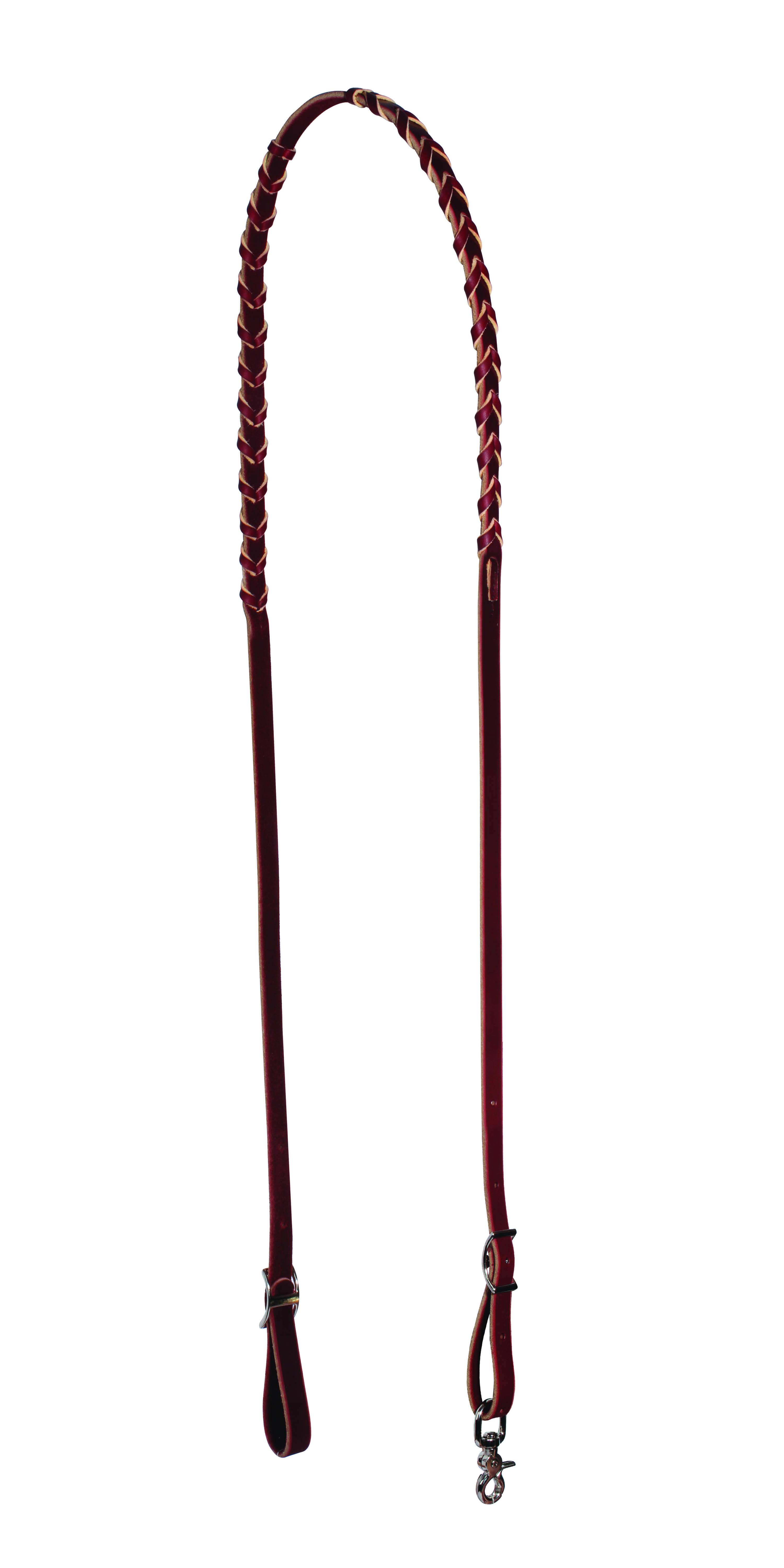 7392BUR Professionals Choice Laced Barrel Reins sku 7392BUR