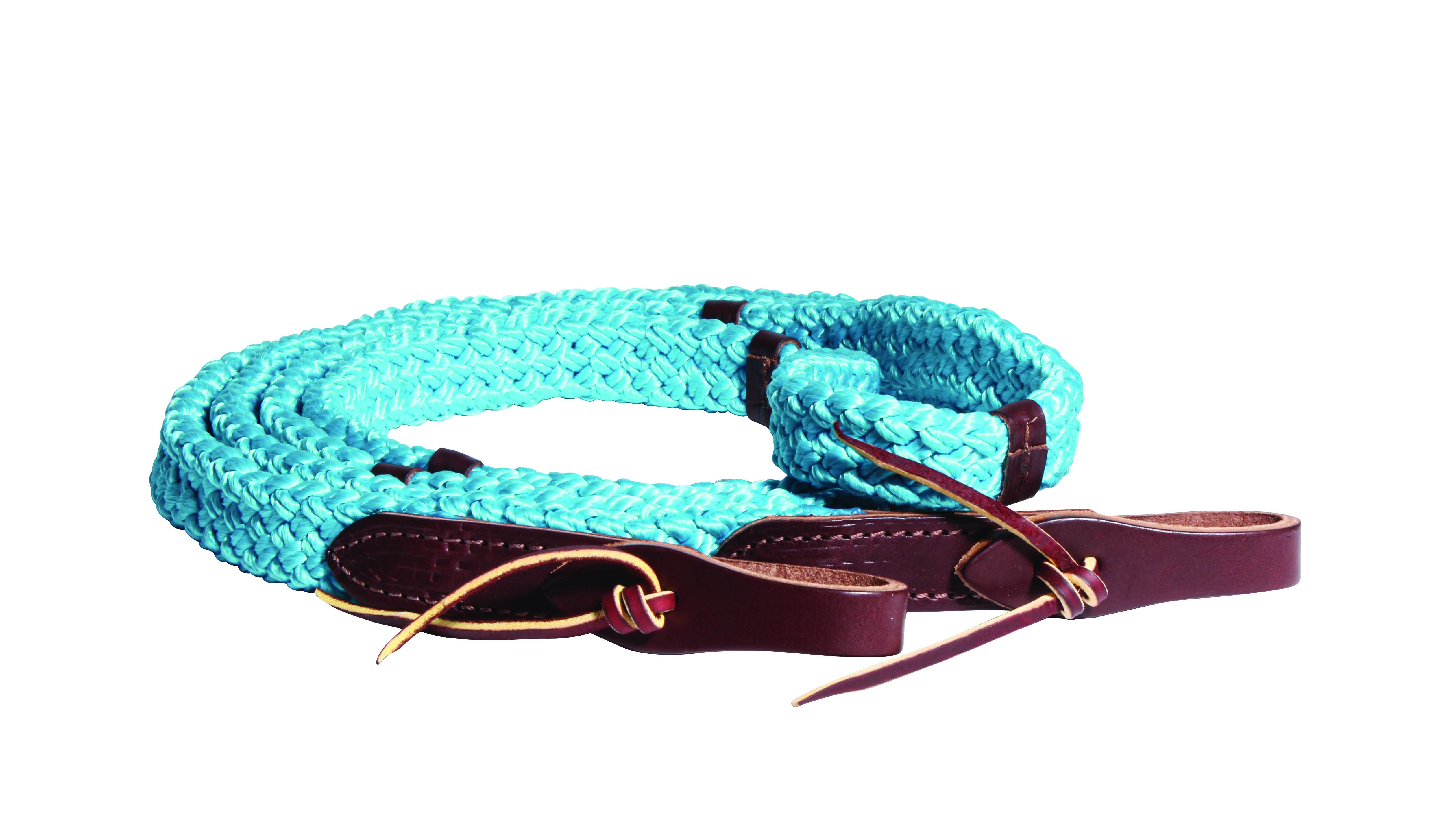 PROFESSIONAL'S CHOICE Quiet Control Turquoise Reins (7800TUR)