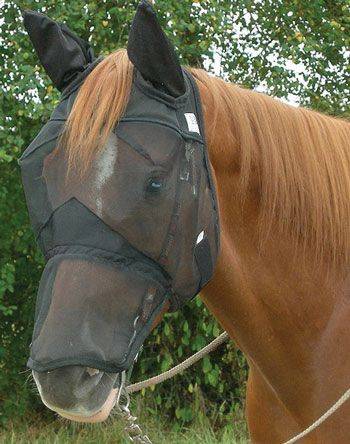 Cashel Quiet Ride Mule Fly Mask - Long Nose with Ears
