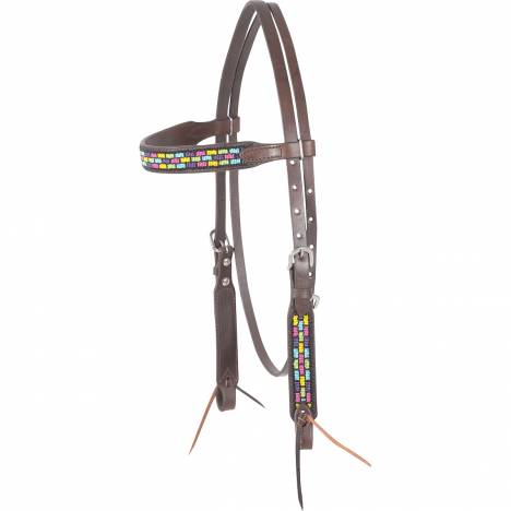 Cashel Beaded Browband Headstall - Roswell