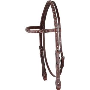 Cashel Browband Headstall with Antique Dots