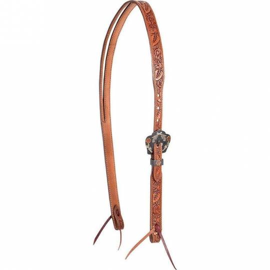 Cashel Guns & Roses Slip Ear Tooled Headstall