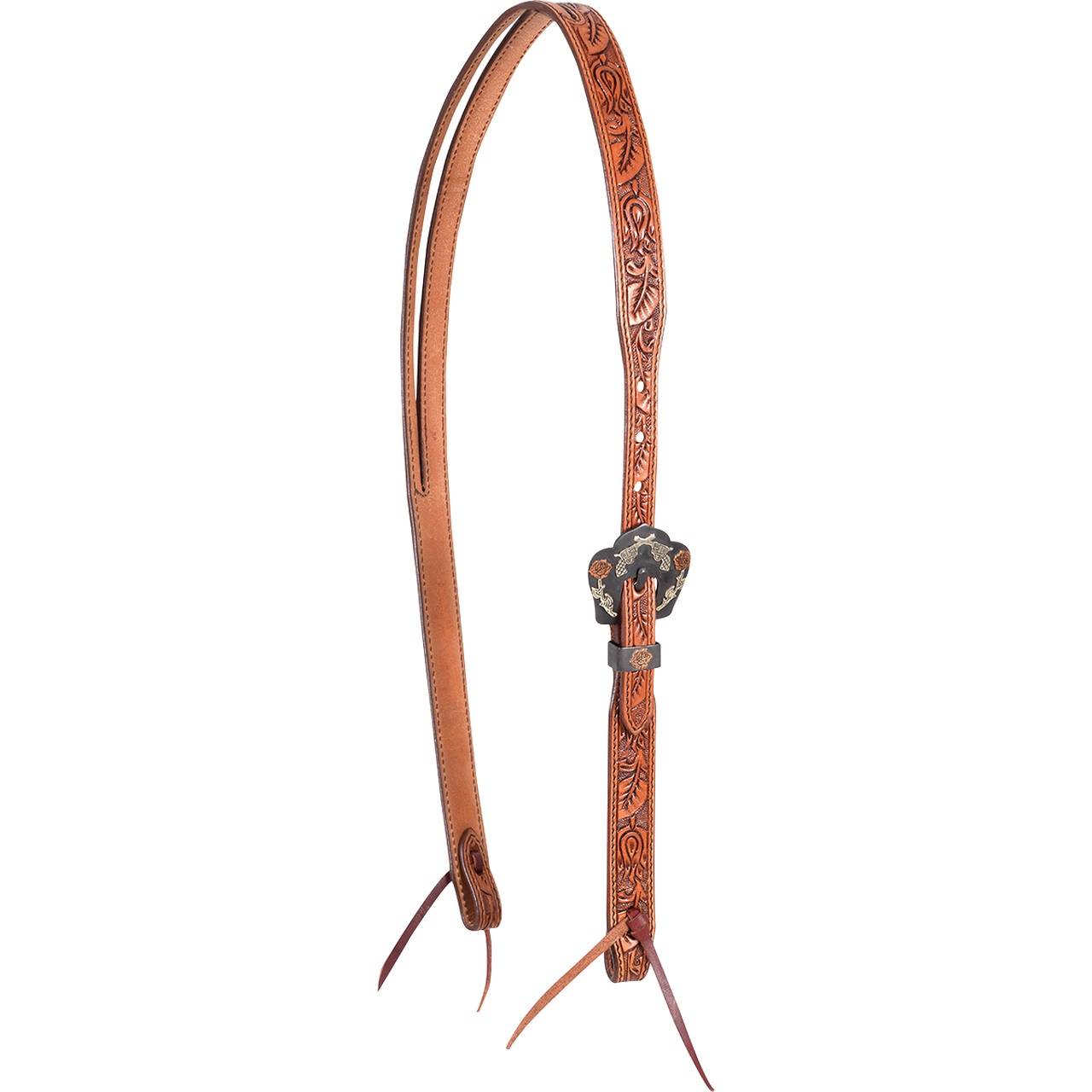 Cashel Split Ear Guns & Roses Tooled Headstall