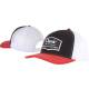 Classic Rope Mens Snapback Mesh Cap with Rubber Logo