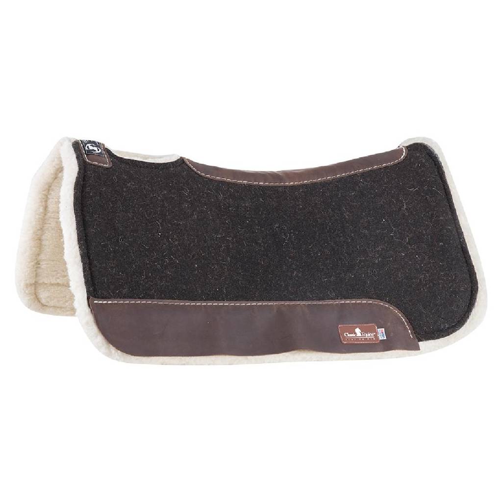 Classic Equine Zone Felt Top/Fleece Bottom Saddle Pad