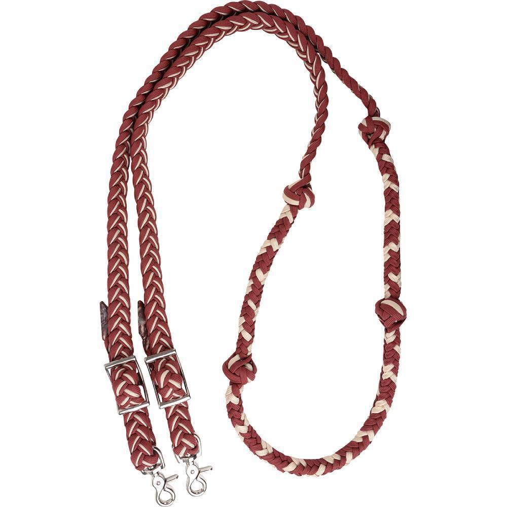 Martin Saddlery Braided Nylon Barrel Reins with Knots