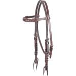 Martin Saddlery Browband Headstall with Blood Knots