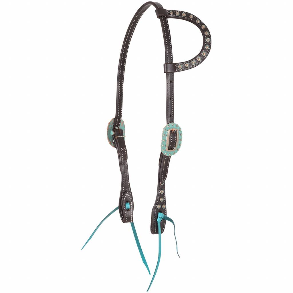 Martin Saddlery Turquoise Accented Headstall