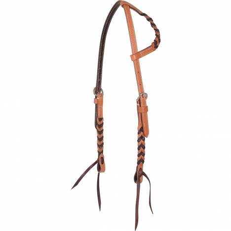 Martin Saddlery Slip Ear Headstall with Blood Knots