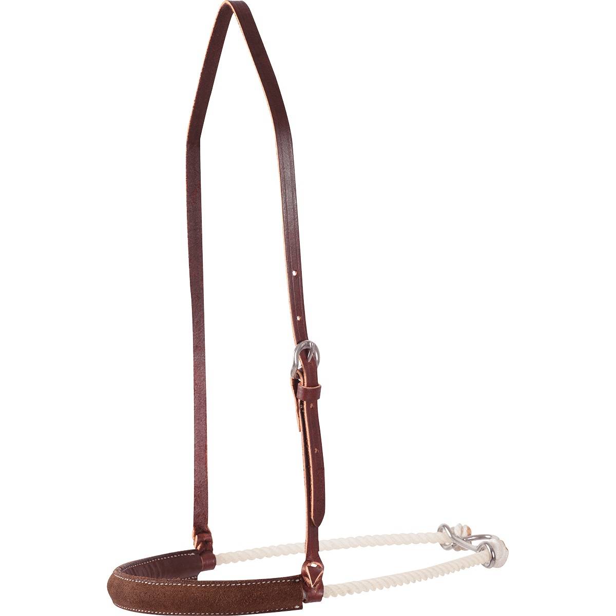 Martin Saddlery Rope Noseband Leather Covered