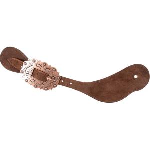 Martin Saddlery Cowboy Roughout Copper Buckle Spur Strap