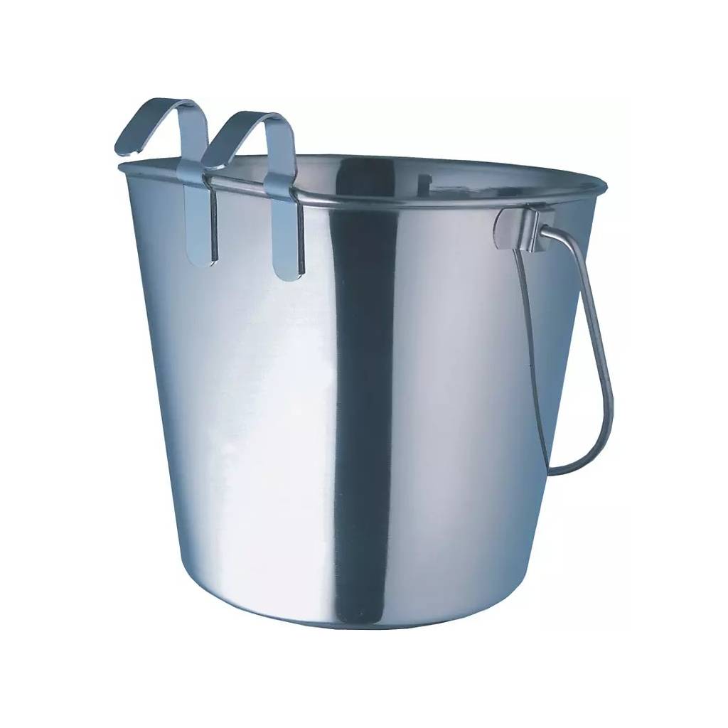 Indipets Heavy Duty Flat-Sided Hook-On Pail