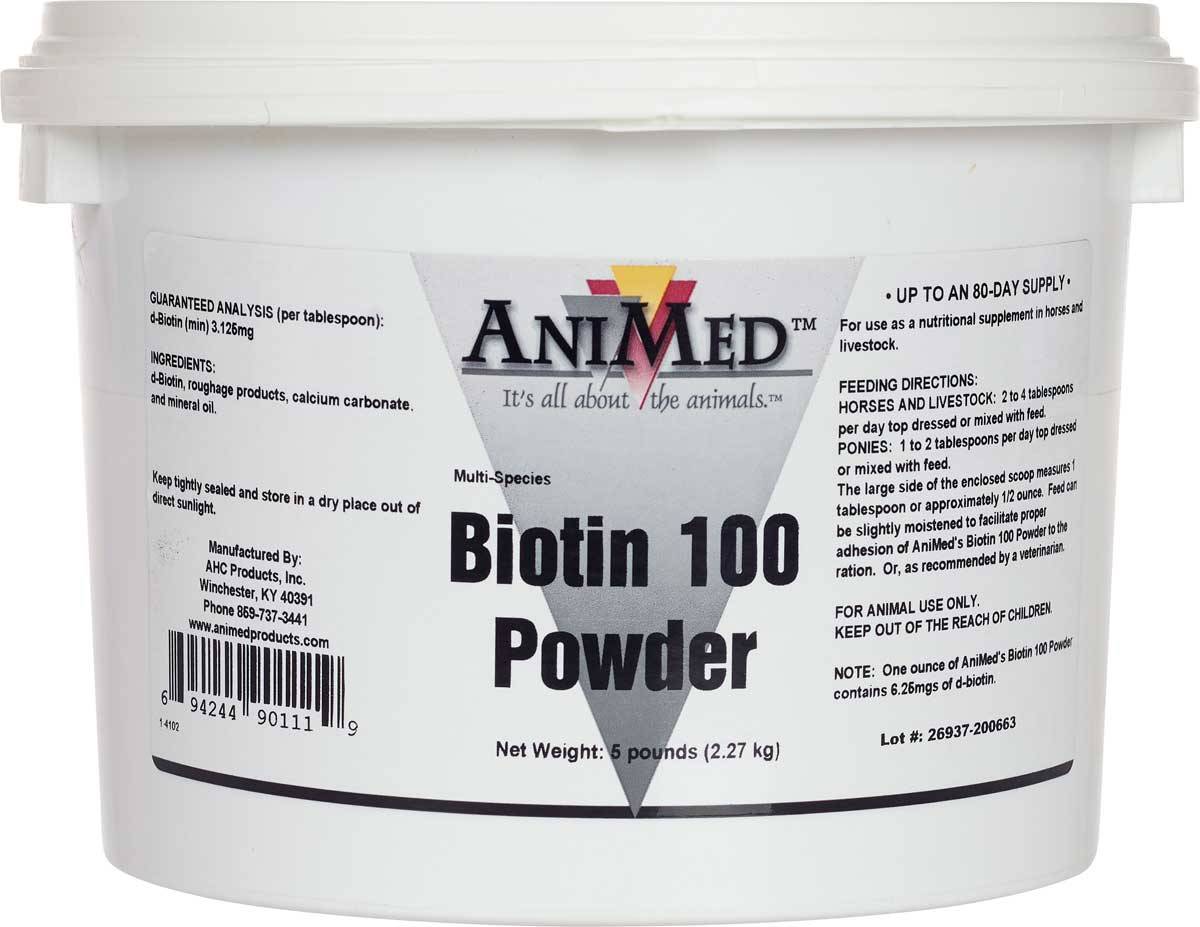 AniMed Biotin 100 Powder Horse Supplement