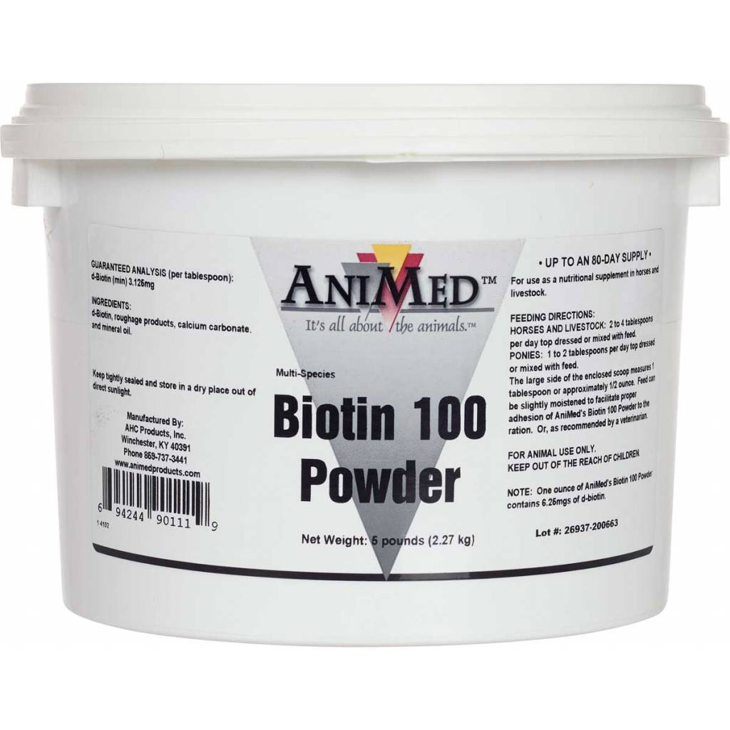 AniMed Biotin 100 Powder Supplement