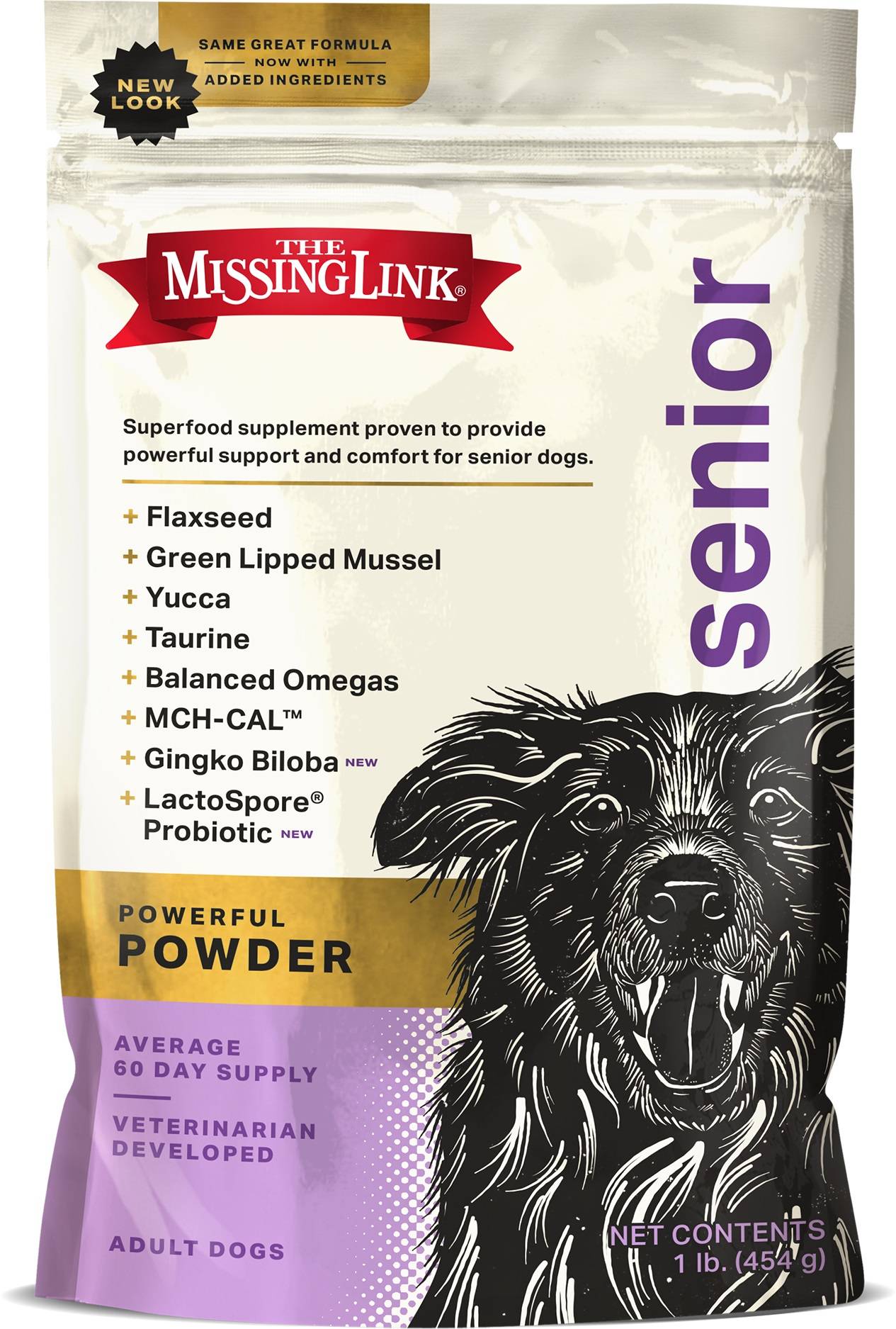 Missing Link Superfood Powders Senior Supplement for Dogs