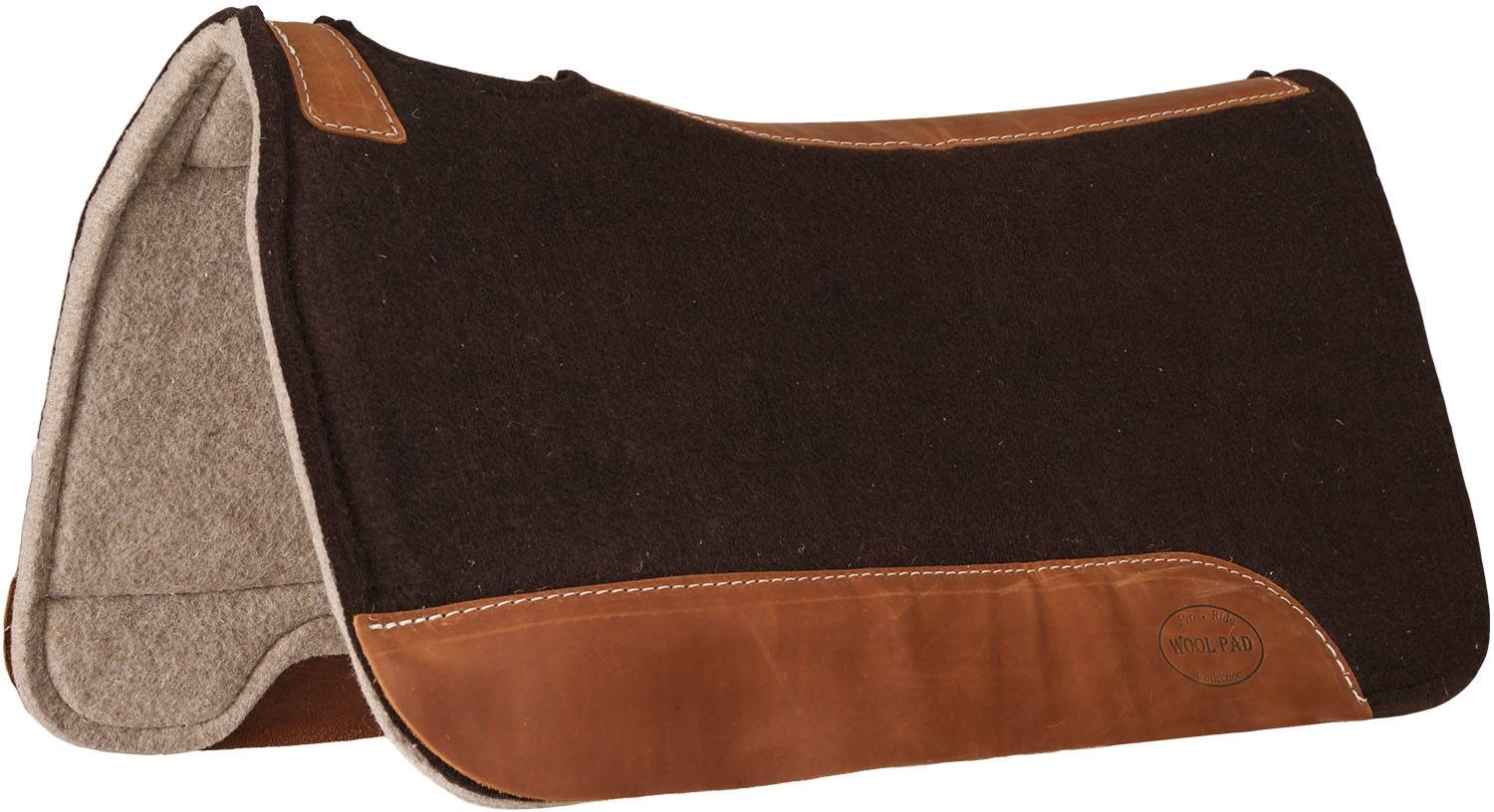 Mustang Contoured Wool Pad with Wool Bottom