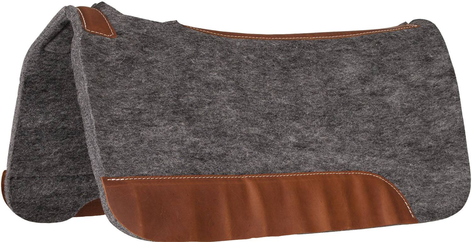Mustang Contoured Felt Pad with Top Grain Wear Leathers