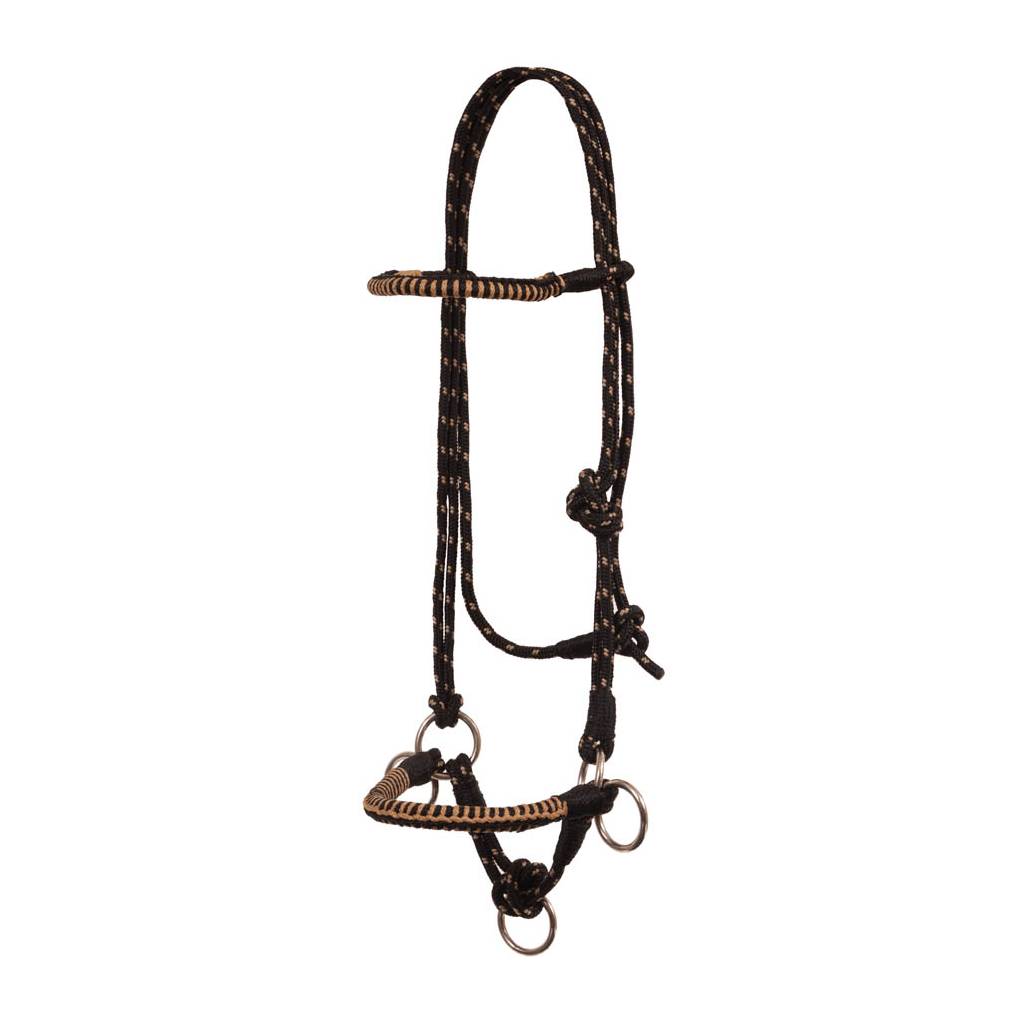 Side Pull Rope Halter with Braided Nose