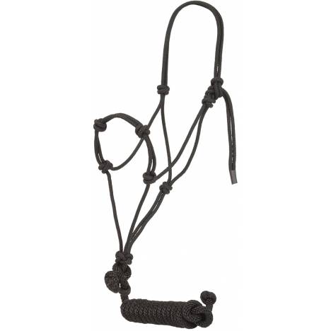 Mustang Yearling Knotted Training Halter with 12' Lead
