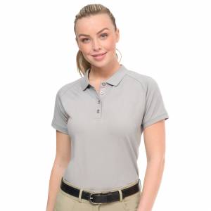 Ovation Ladies Perry Polo Shirt - Grey - X-Large