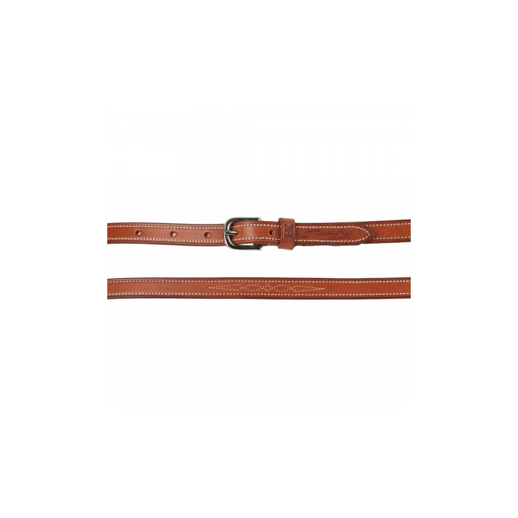 Harmohn Kraft Fancy Stitched Flat Belt - 5/8 Inch Wide