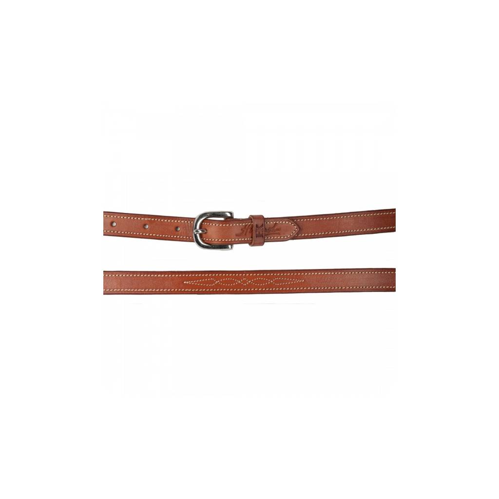 Harmohn Kraft Fancy Stitched Flat Belt- 3/4 Inch Wide