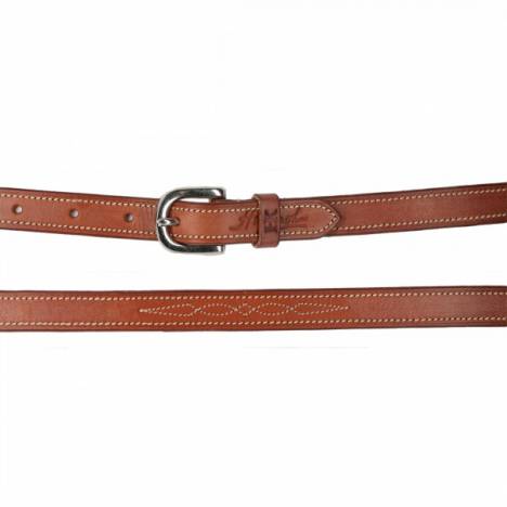 Harmohn Kraft Fancy Stitched Flat Belt- 3/4 Inch Wide