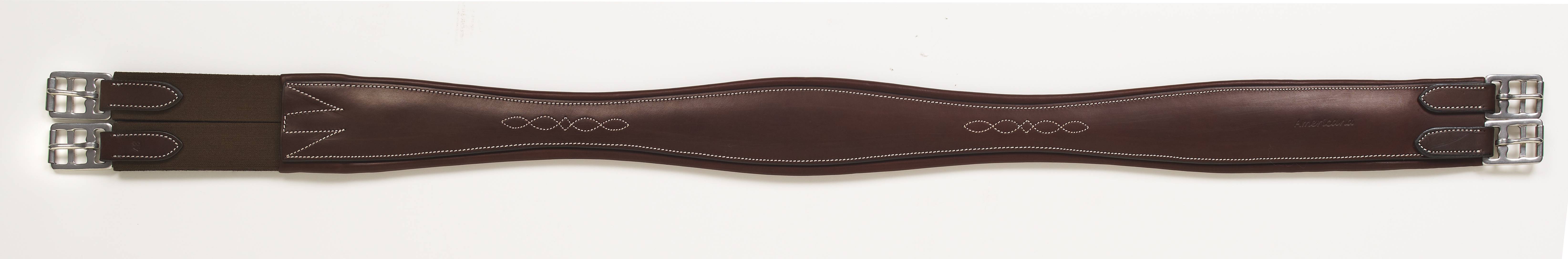 HK Americana Shaped Fancy Stitch Overlay Girth