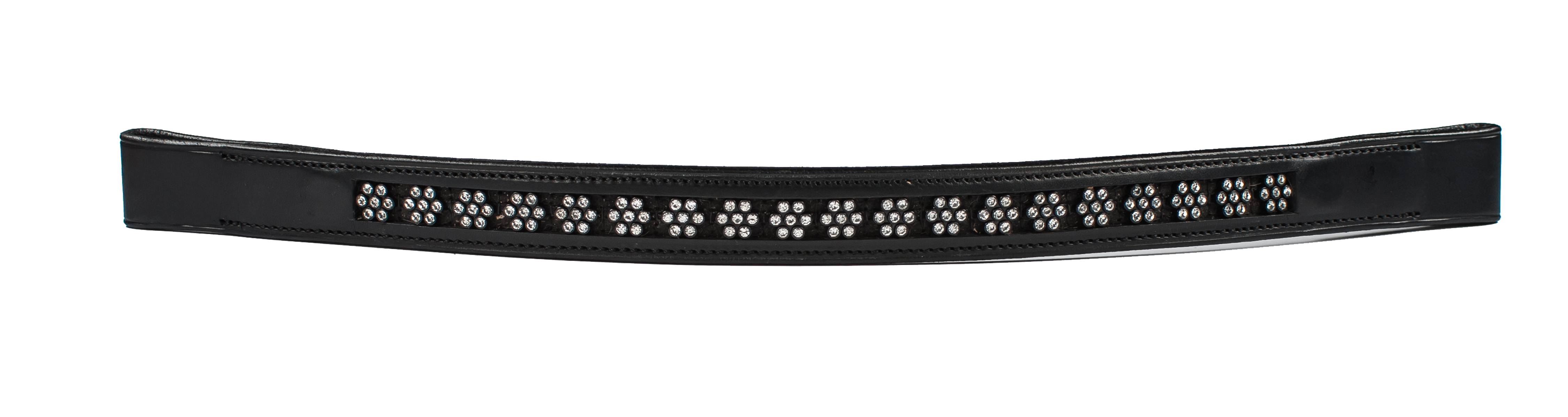 HK Americana Flower Crystal Browband- 1 Inch Wide