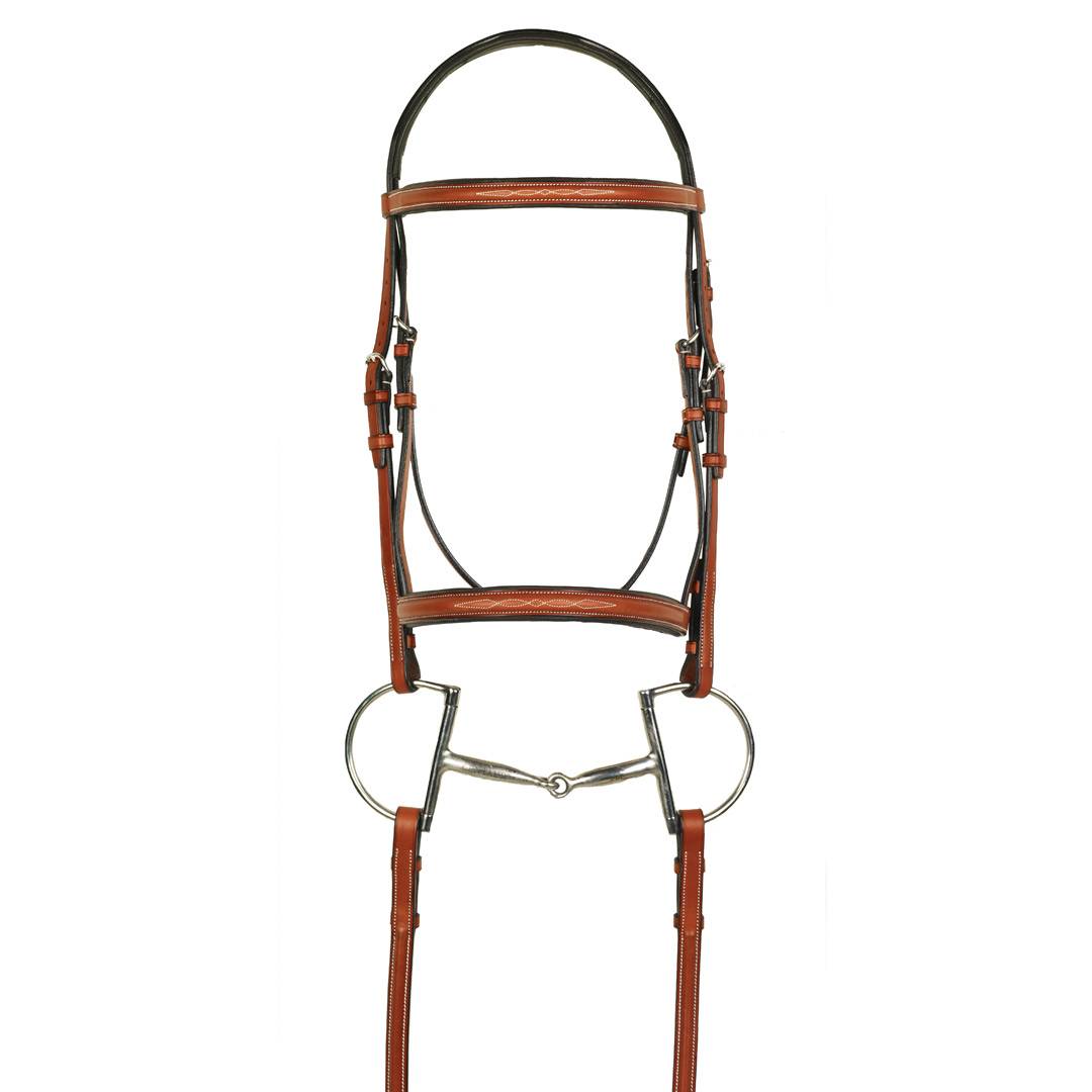 Aramas Fancy Raised Padded Bridle with X-Long Fancy Lace Reins