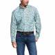 Ariat Mens Riverbank Print Stretch Classic Fit Long Sleeve Shirt